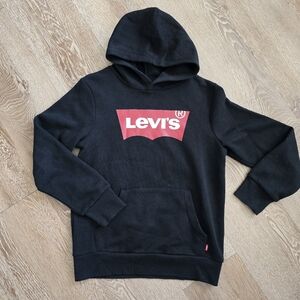 Levi's Kids Black Hoodie with Red Logo